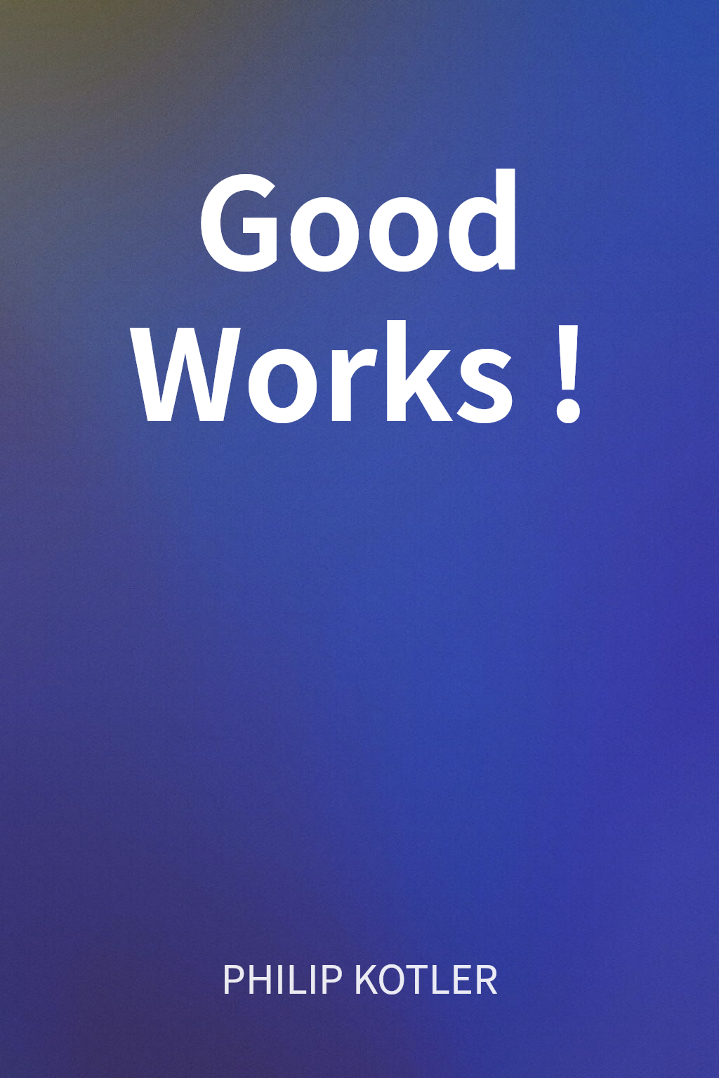Good Works! cover