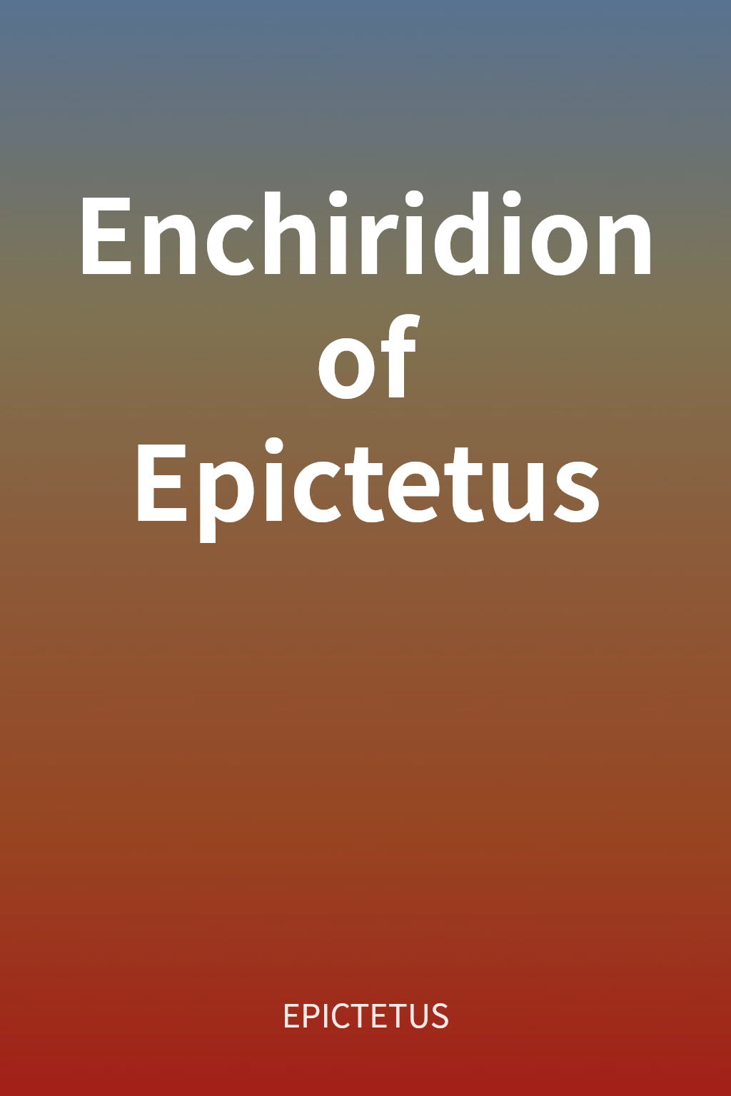 Enchiridion of Epictetus 封面