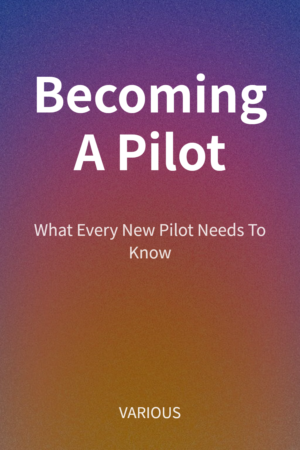 Becoming A Pilot cover
