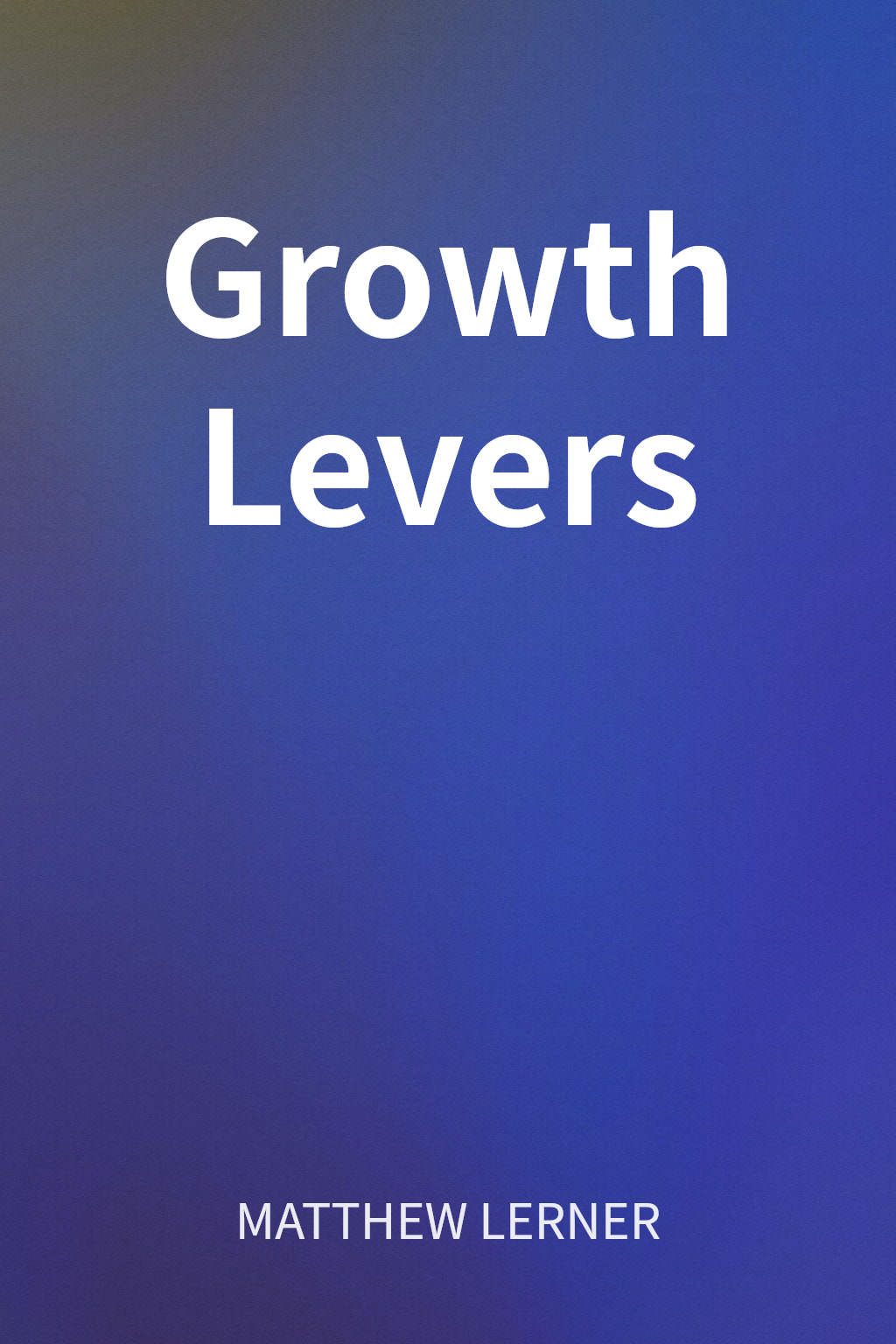 Growth Levers cover