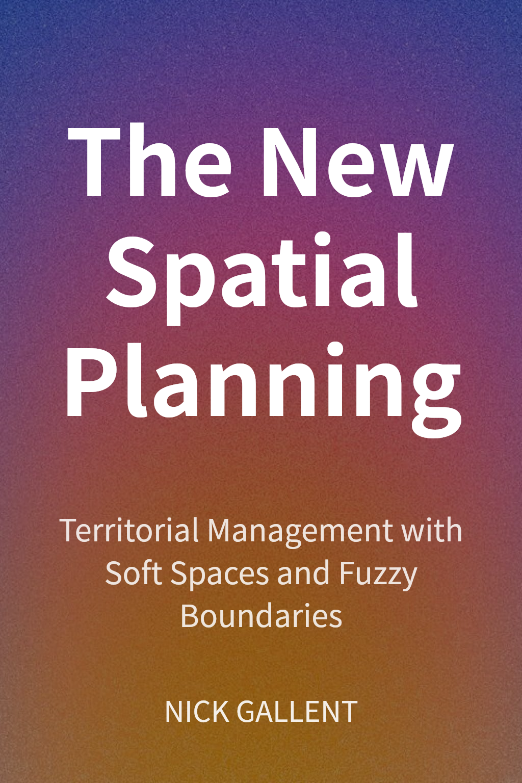 The New Spatial Planning cover