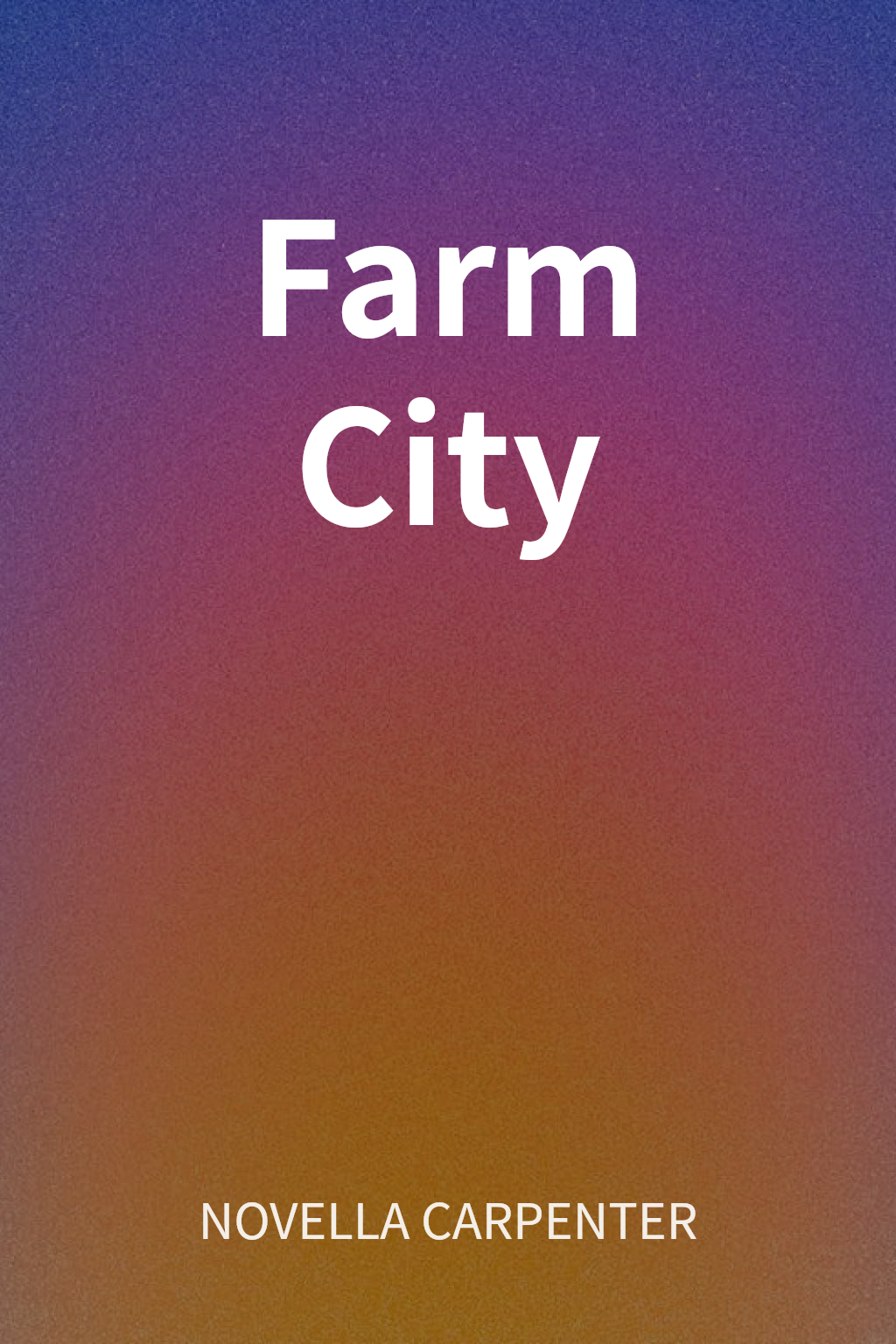 Farm City cover