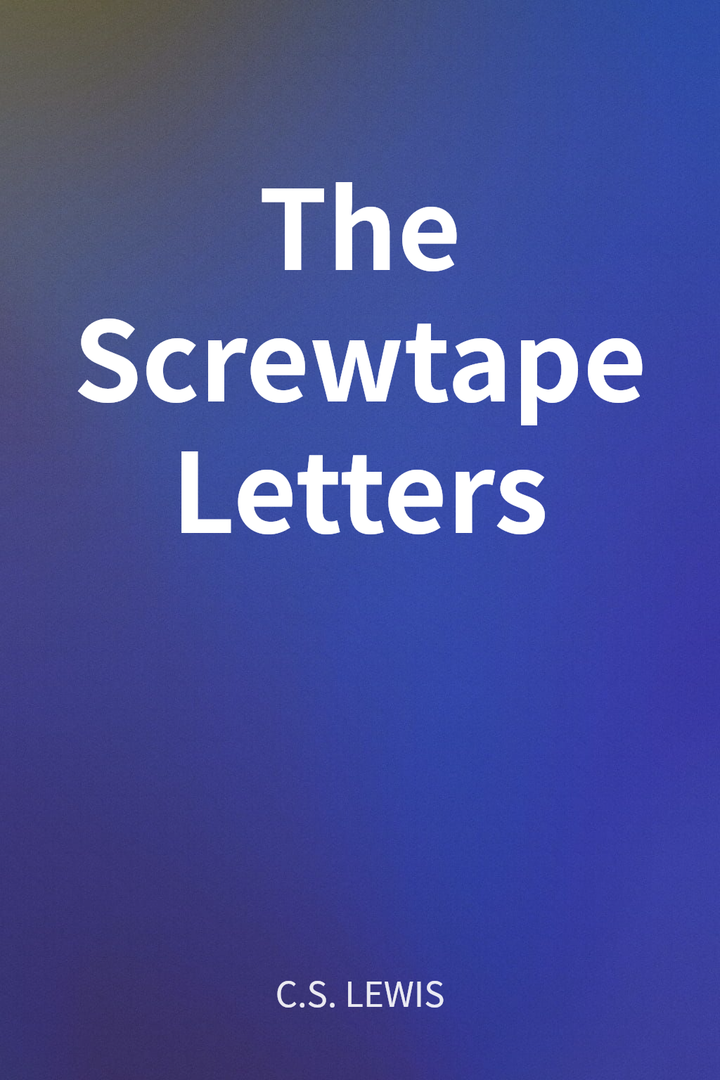 The Screwtape Letters cover