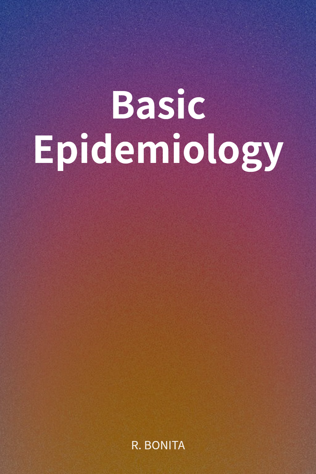 Basic Epidemiology cover