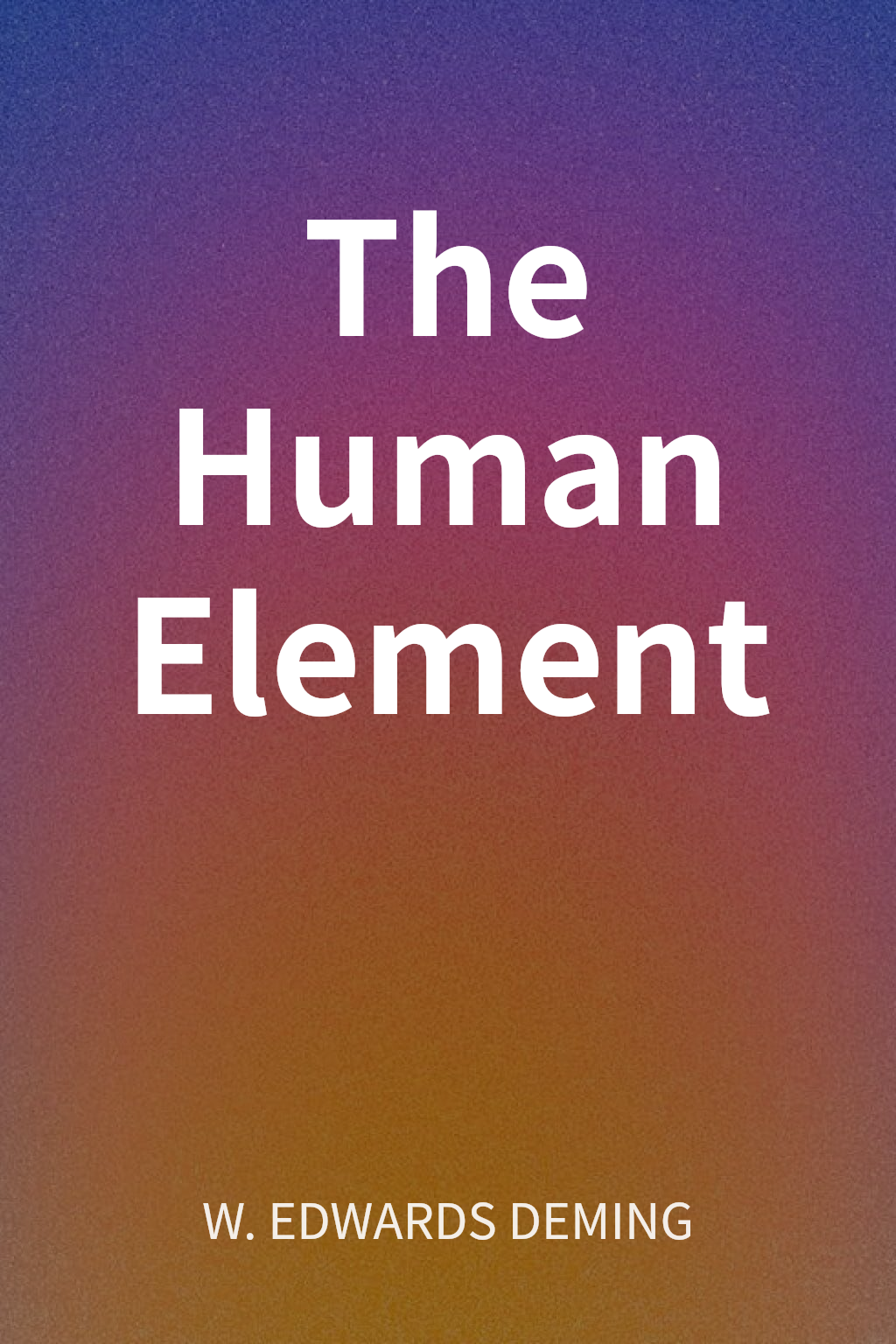 The Human Element cover
