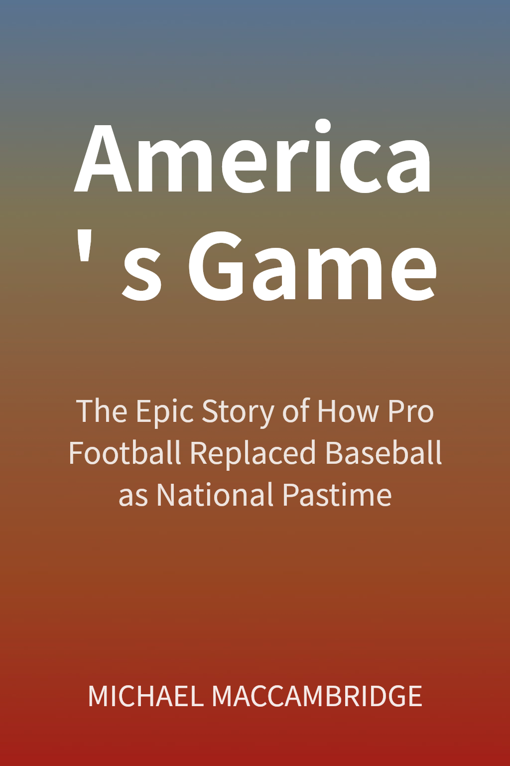 America's Game cover