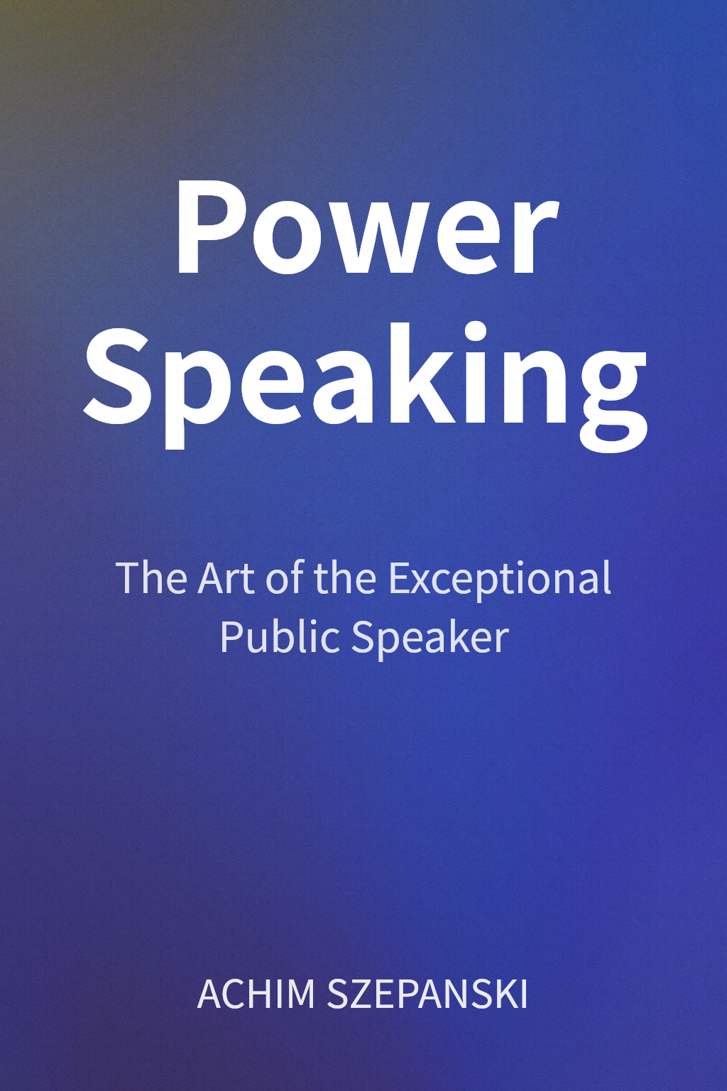 Power Speaking cover