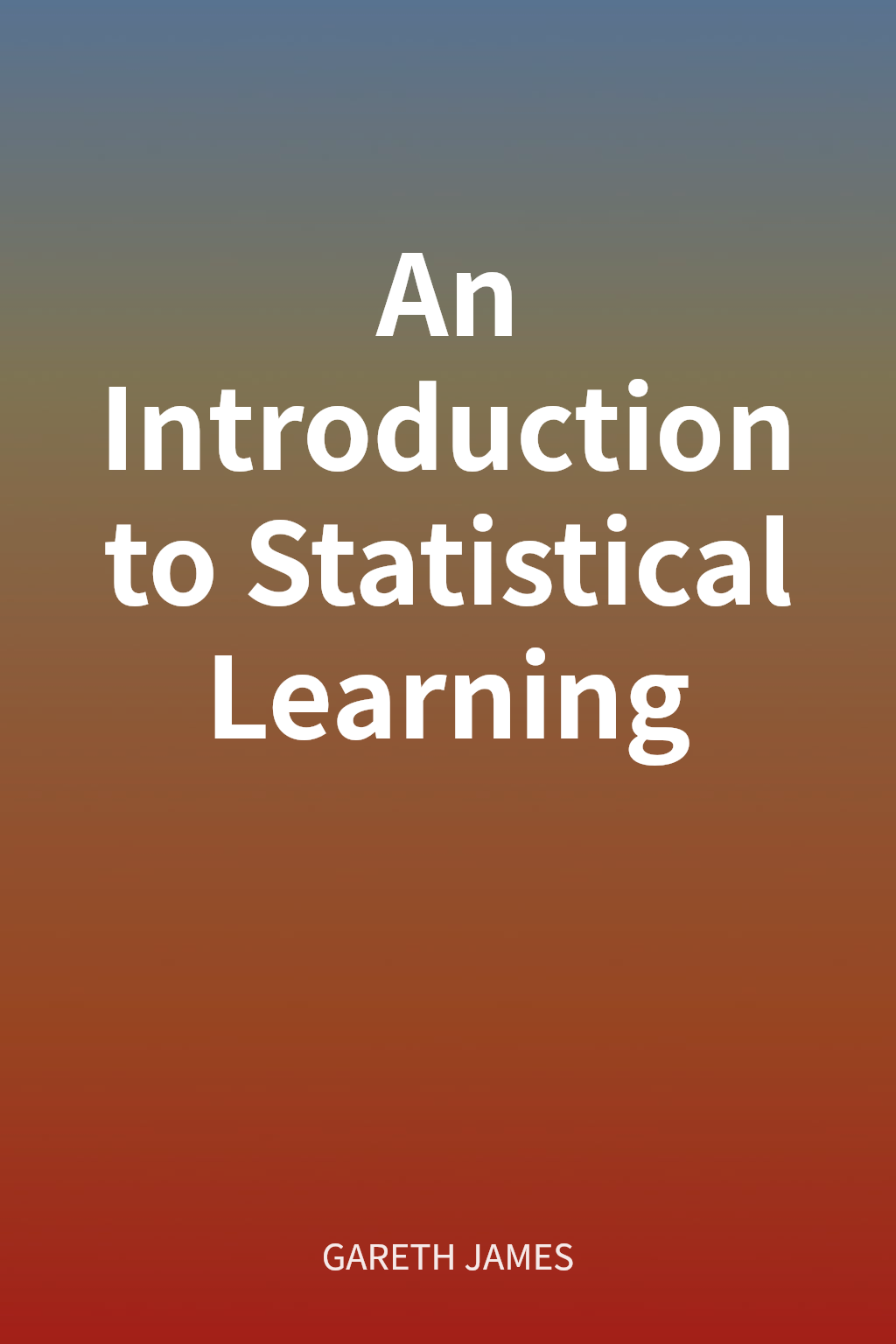 An Introduction to Statistical Learning cover