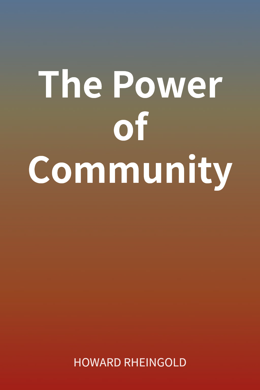 The Power of Community cover
