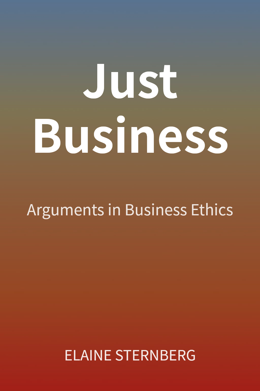 Just Business cover