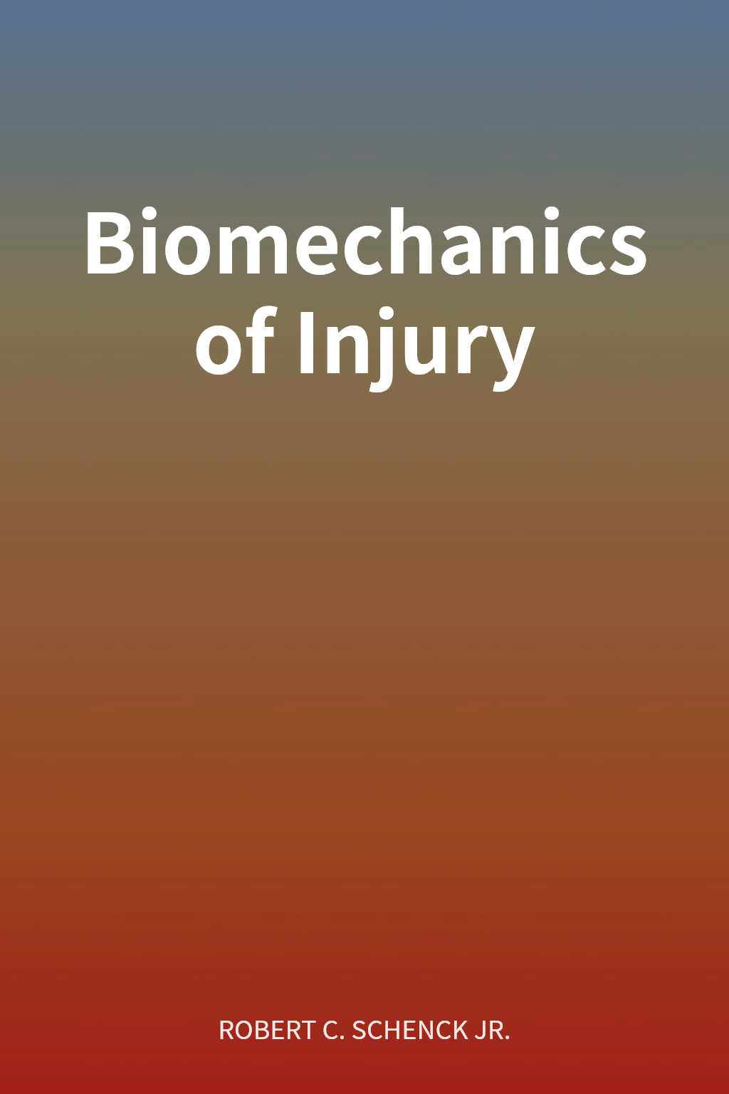 Biomechanics of Injury cover