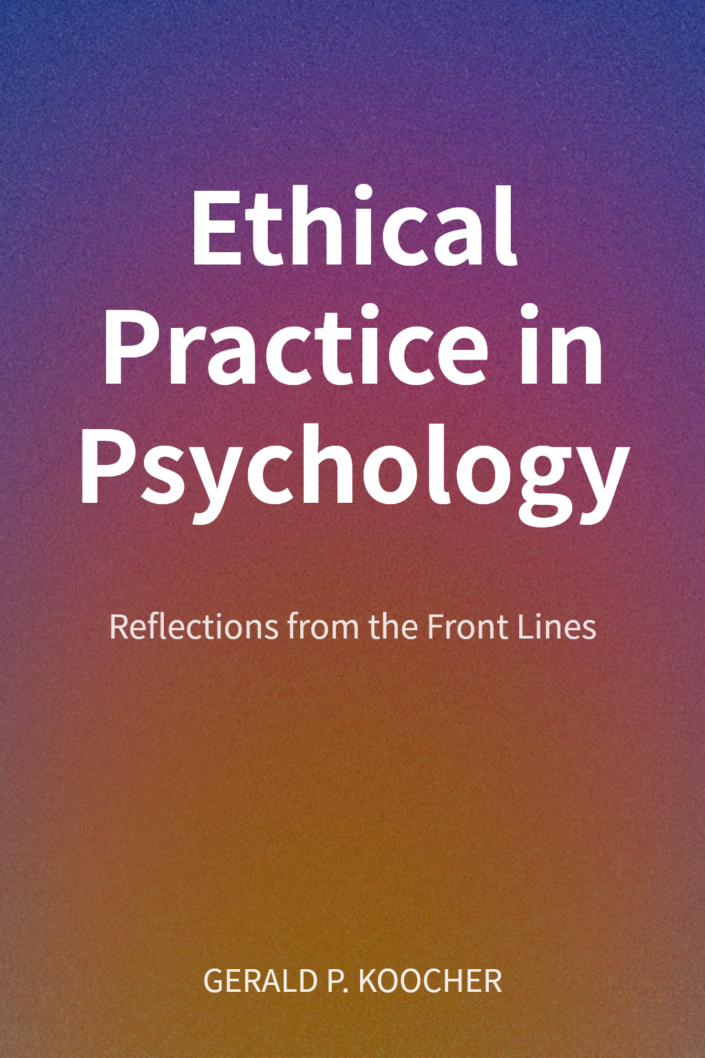 Ethical Practice in Psychology cover