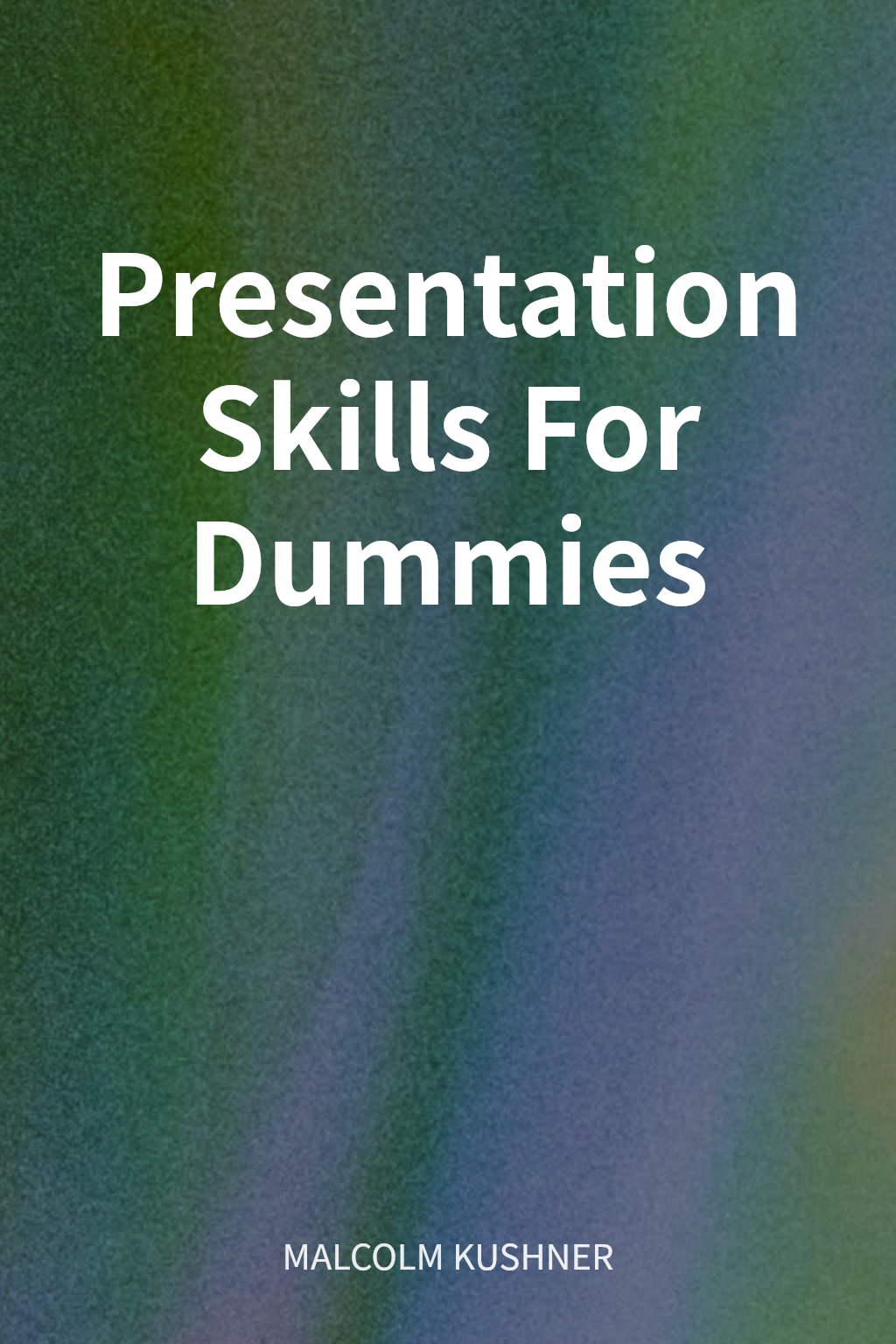 Presentation Skills For Dummies cover