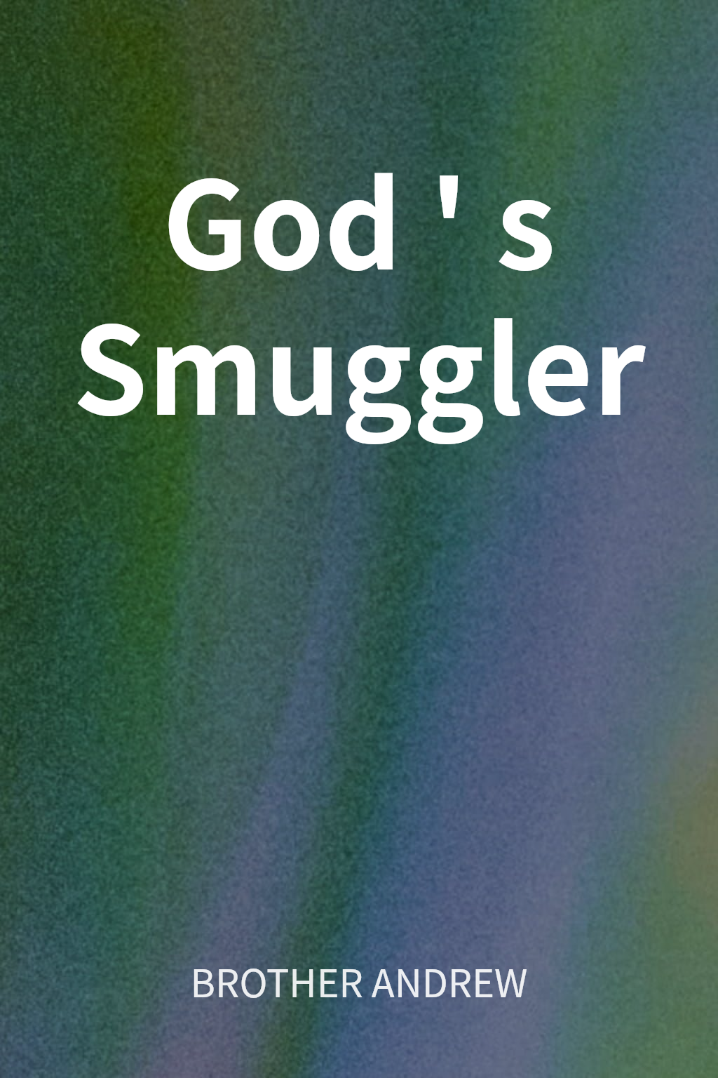 God's Smuggler cover