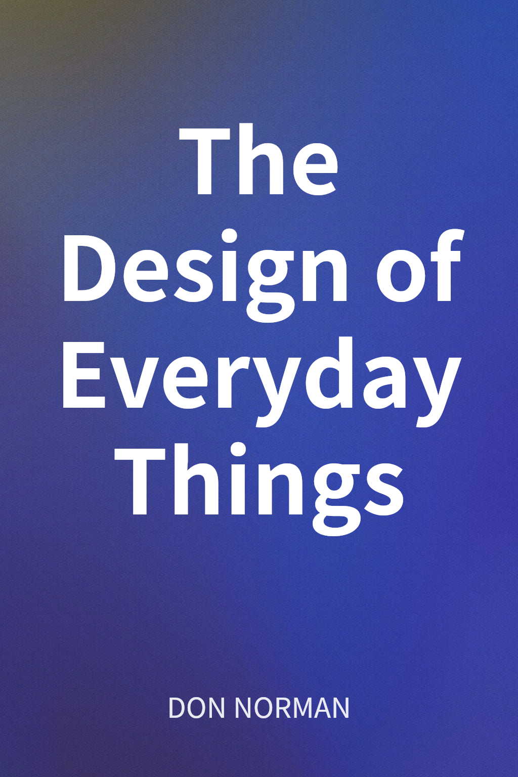 The Design of Everyday Things cover