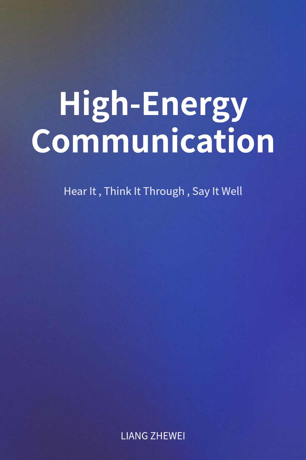 High-Energy Communication cover