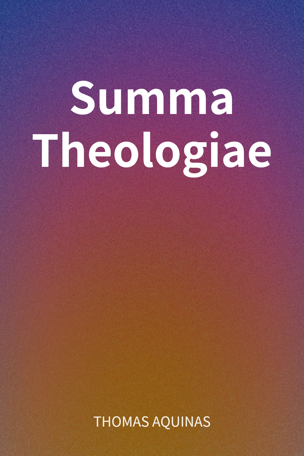 Summa Theologiae cover