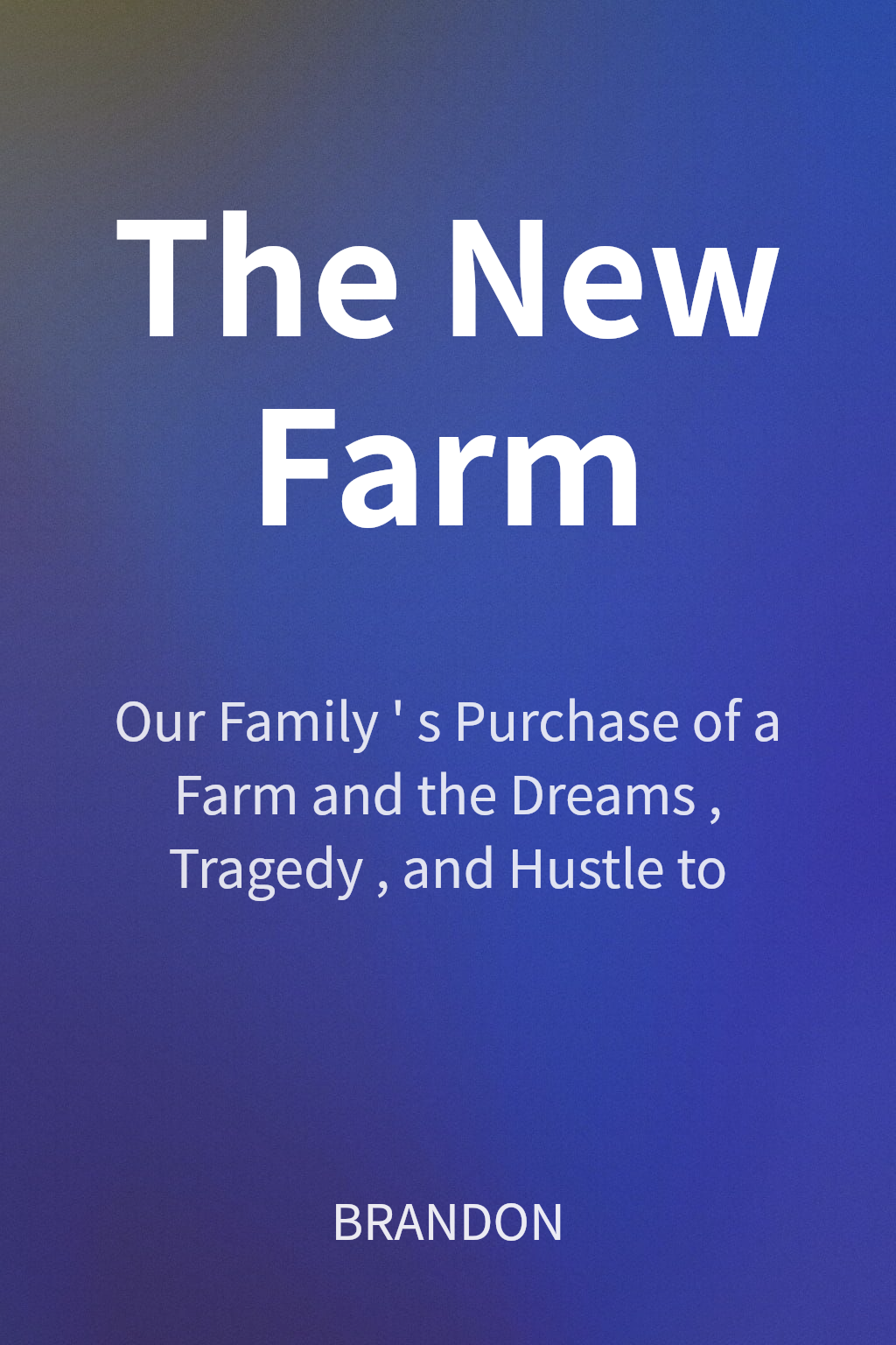 The New Farm cover