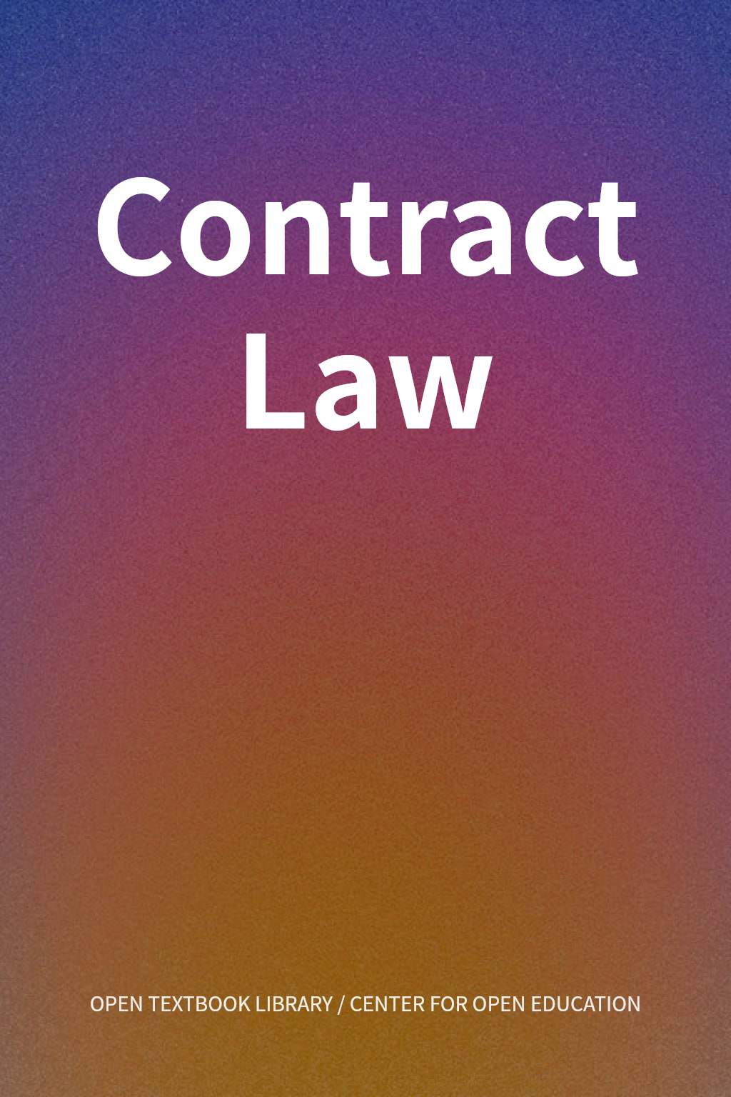 Contract Law cover