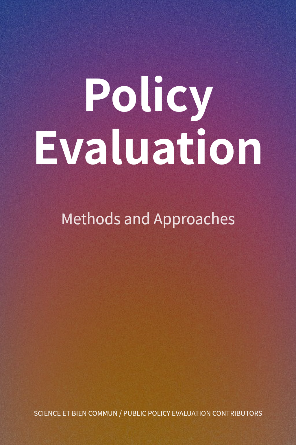 Policy Evaluation cover
