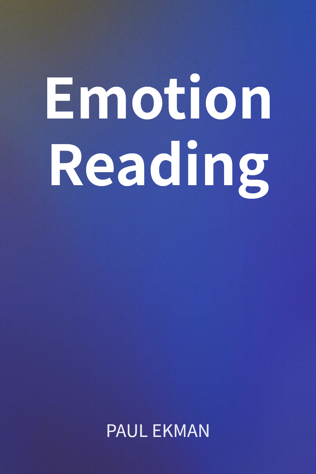 Emotion Reading cover