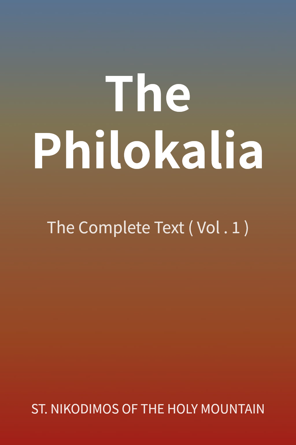 The Philokalia cover