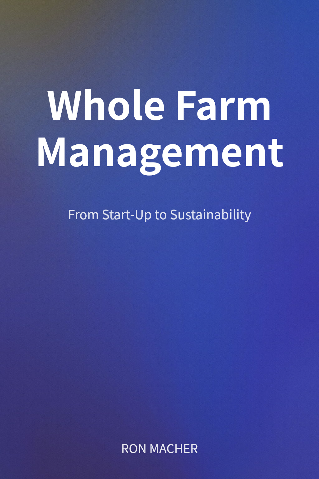 Whole Farm Management cover