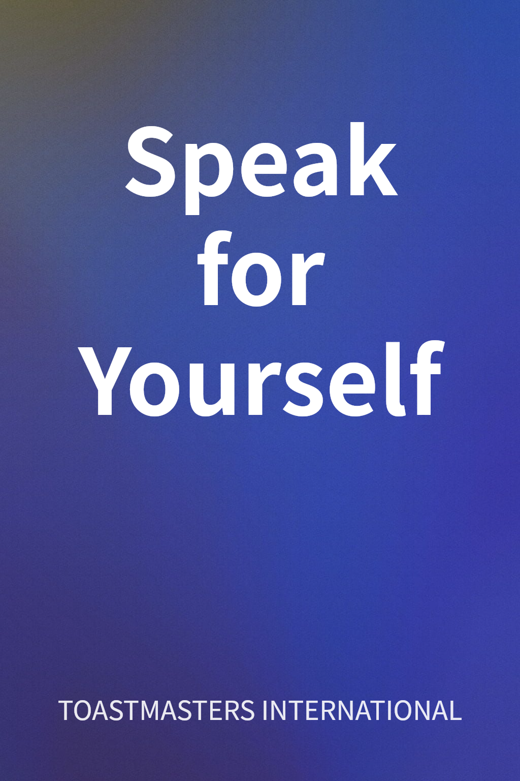 Speak for Yourself cover