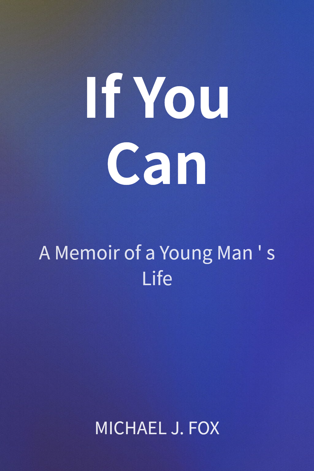 If You Can cover