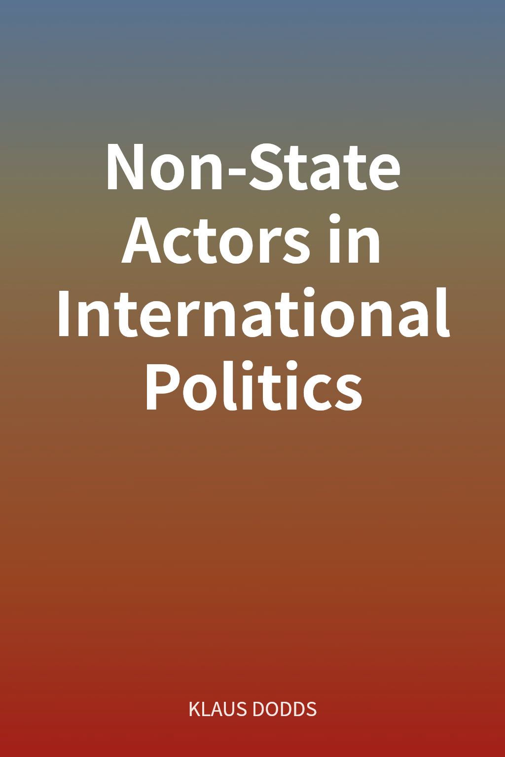 Non-State Actors in International Politics cover