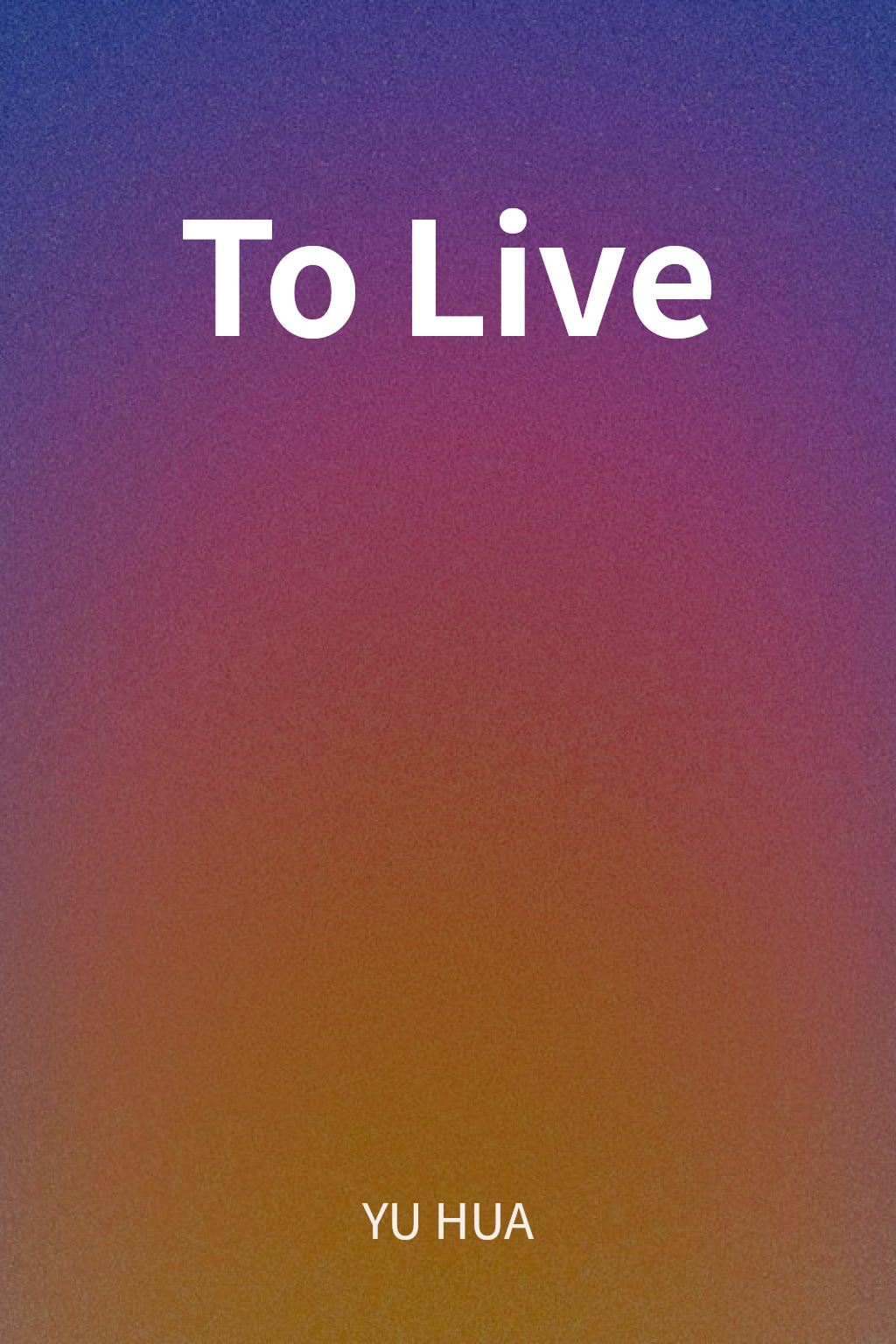 To Live cover