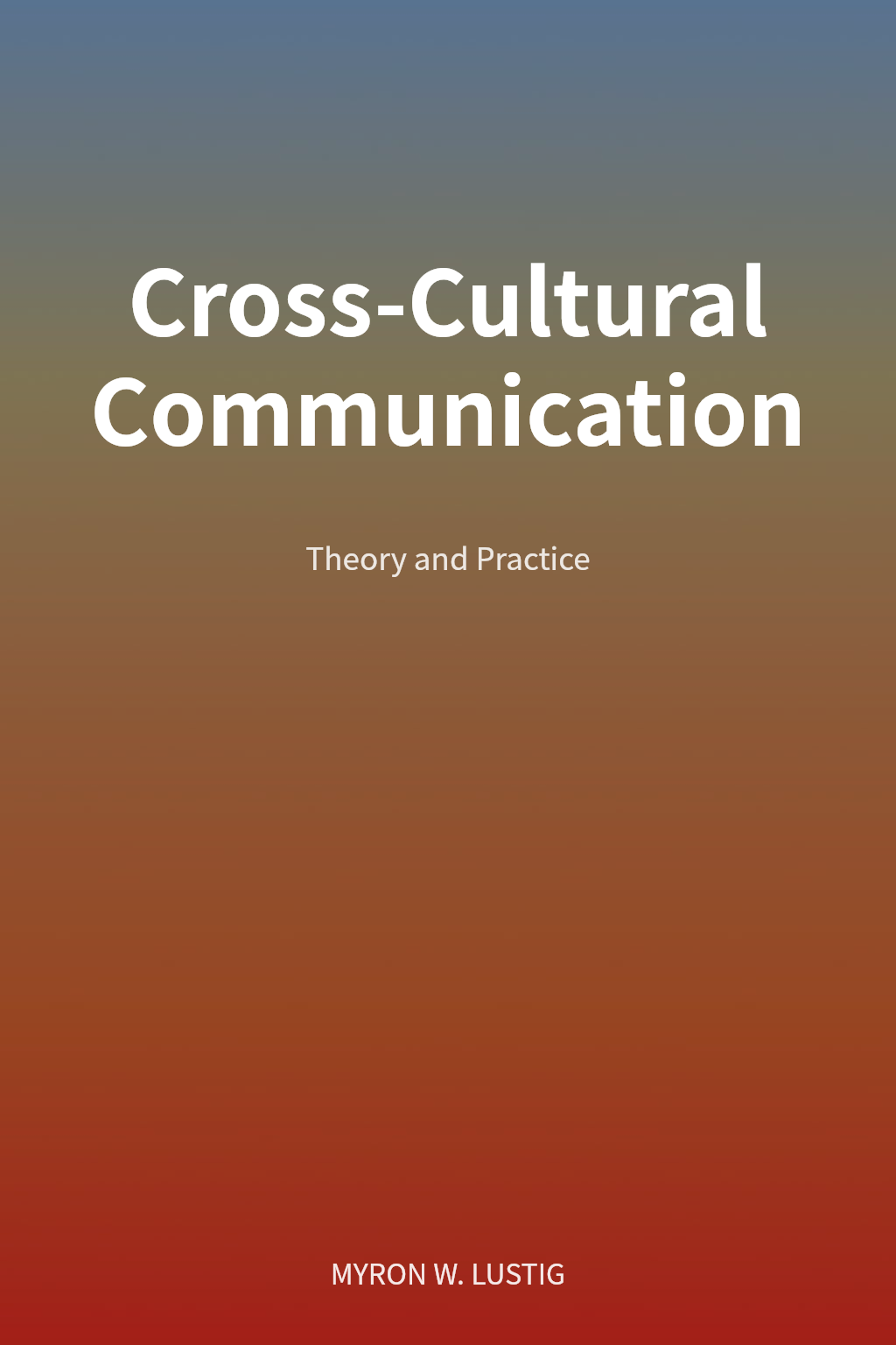 Cross-Cultural Communication cover