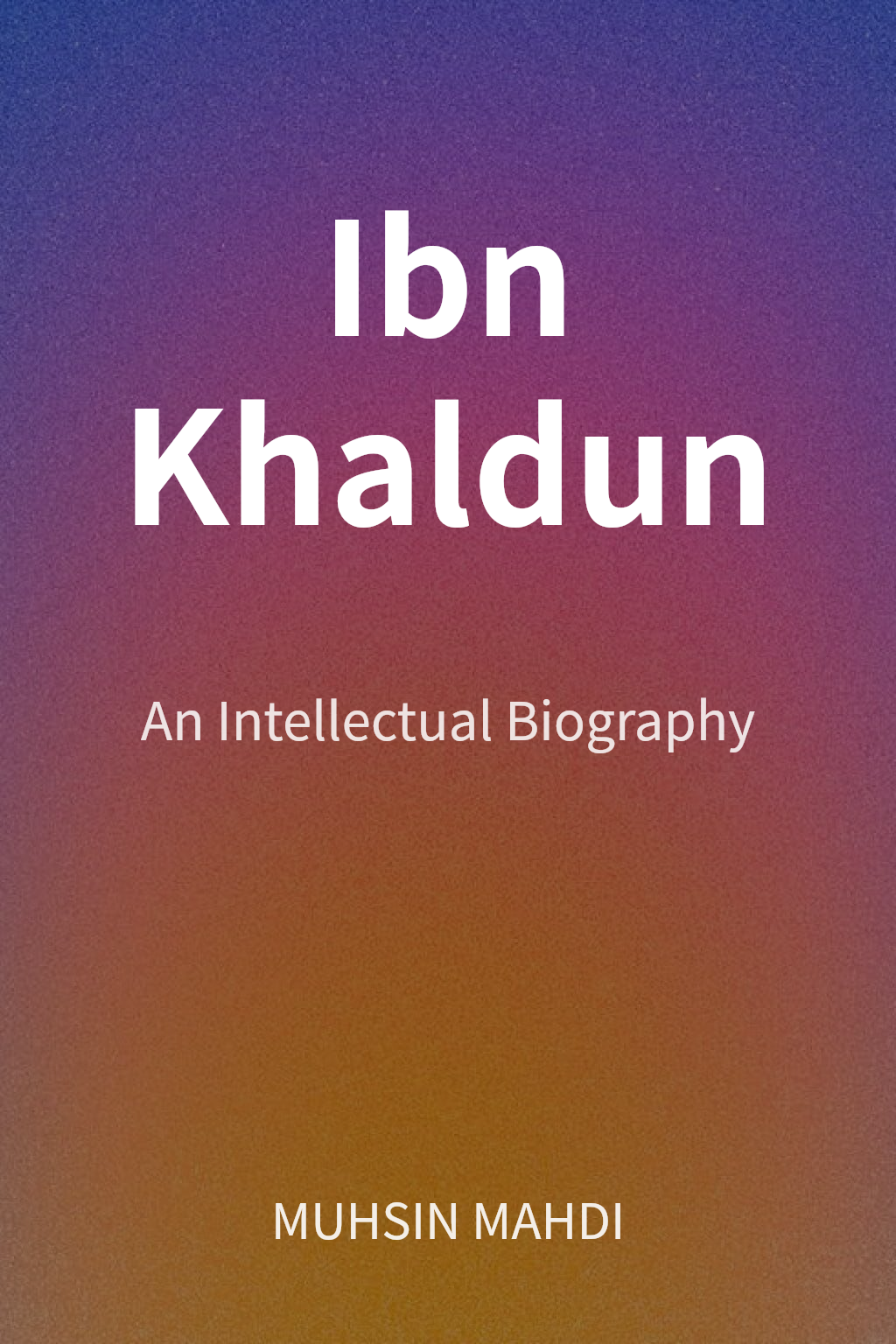 Ibn Khaldun cover