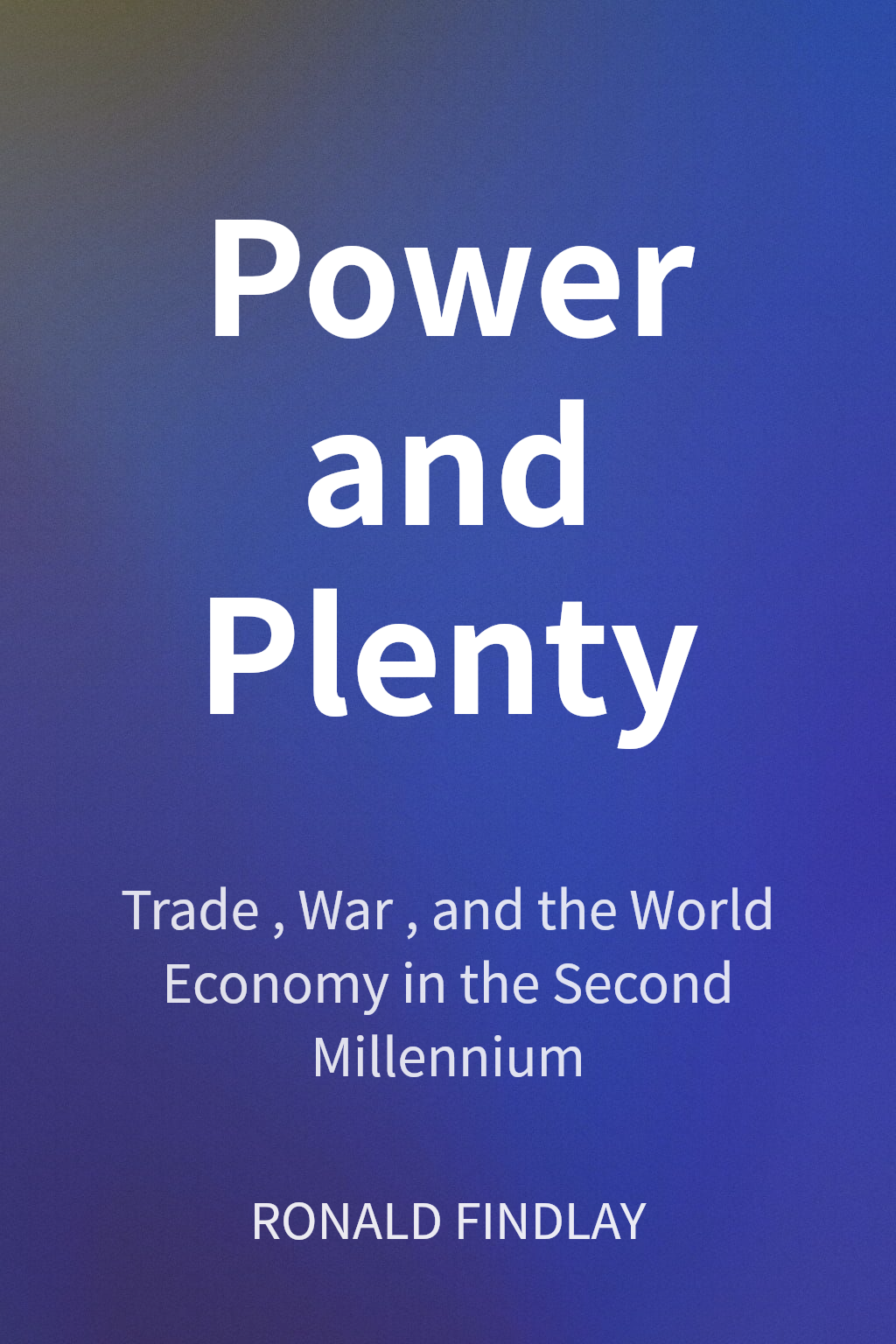 Power and Plenty cover