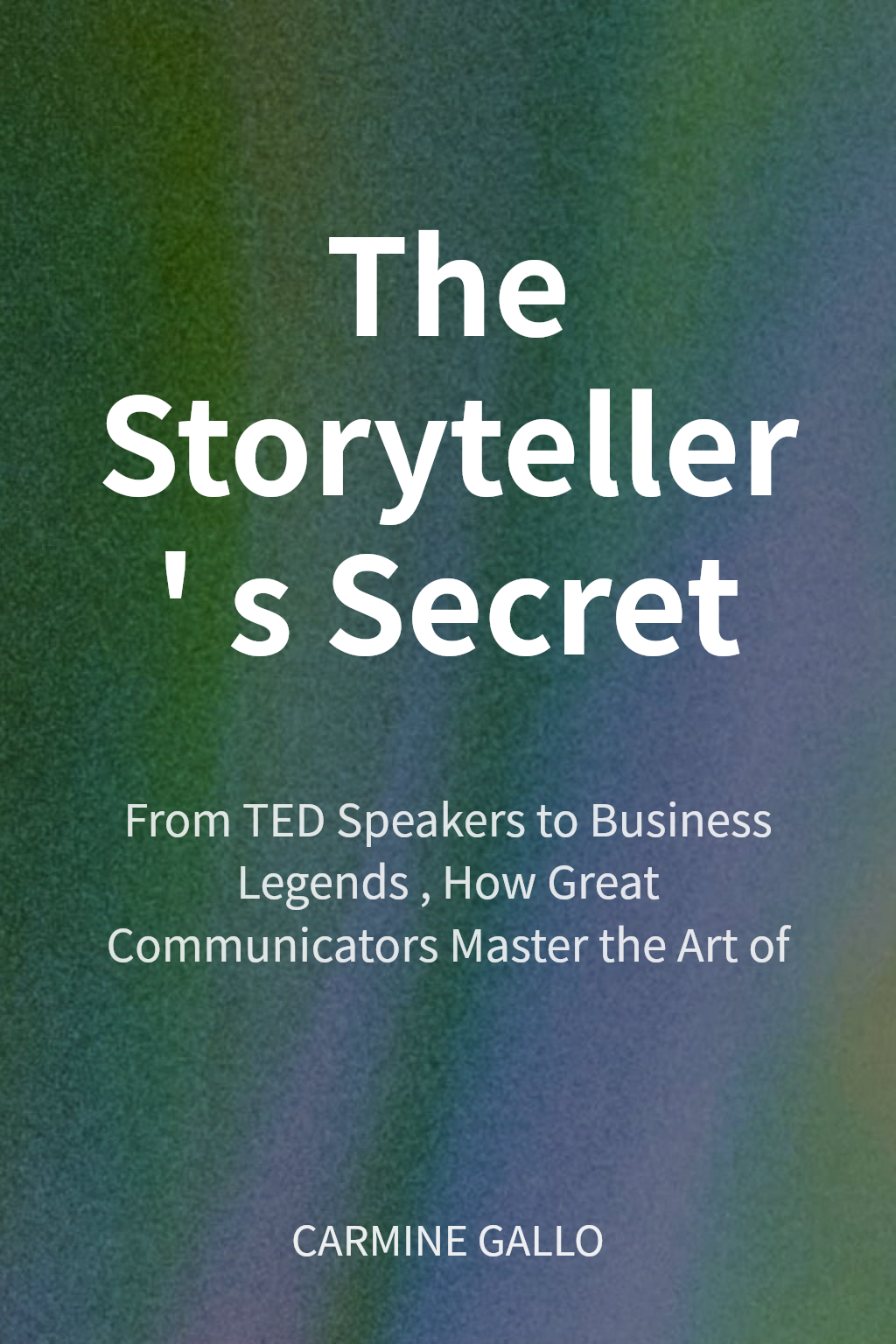 The Storyteller's Secret cover