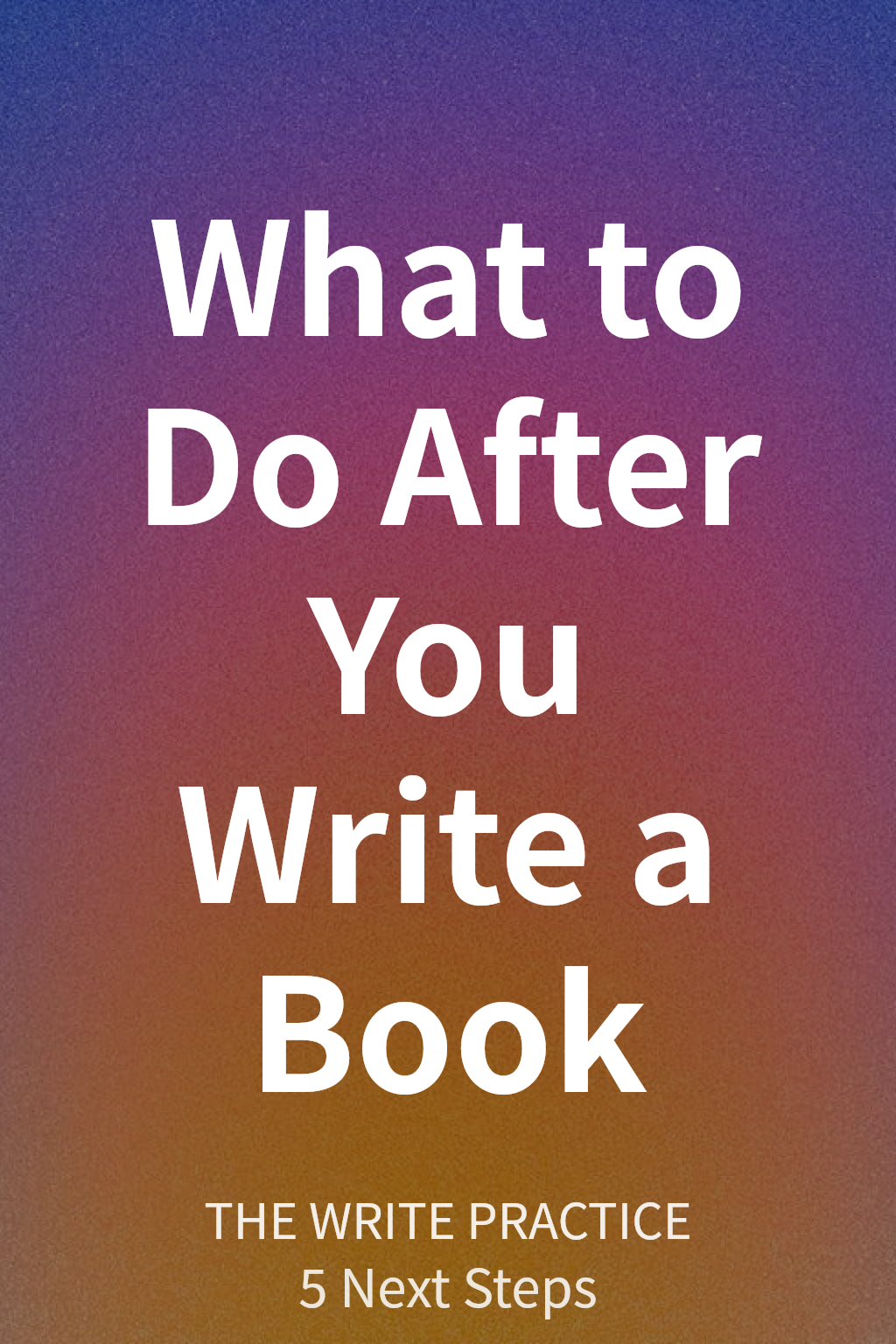 What to Do After You Write a Book cover