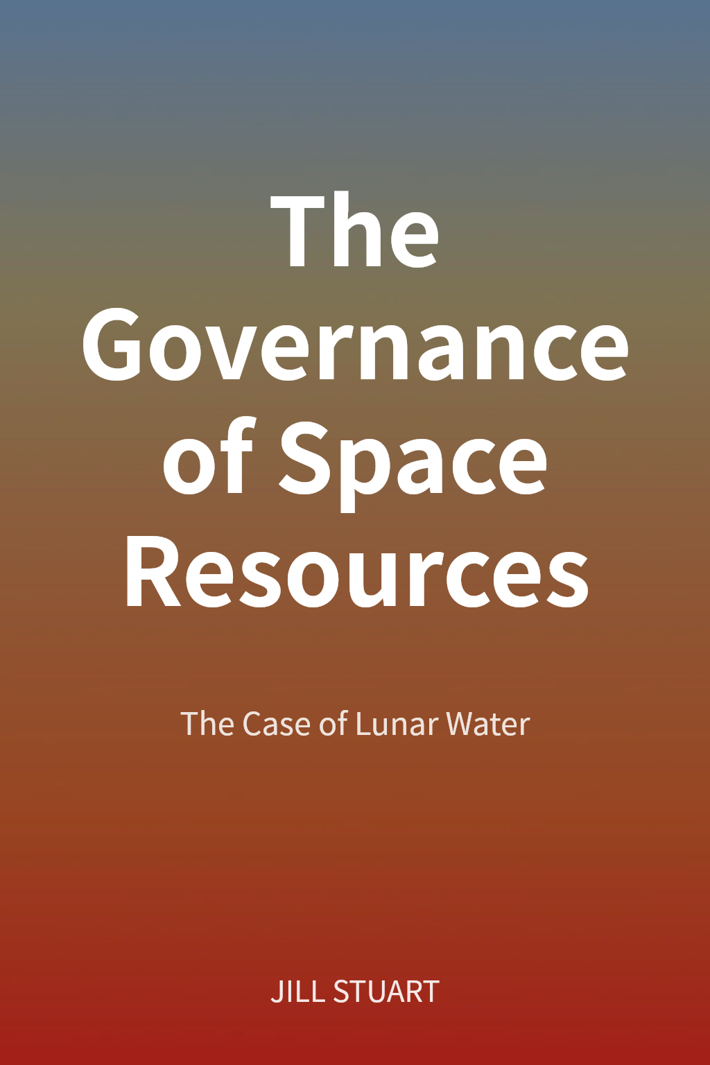 The Governance of Space Resources cover