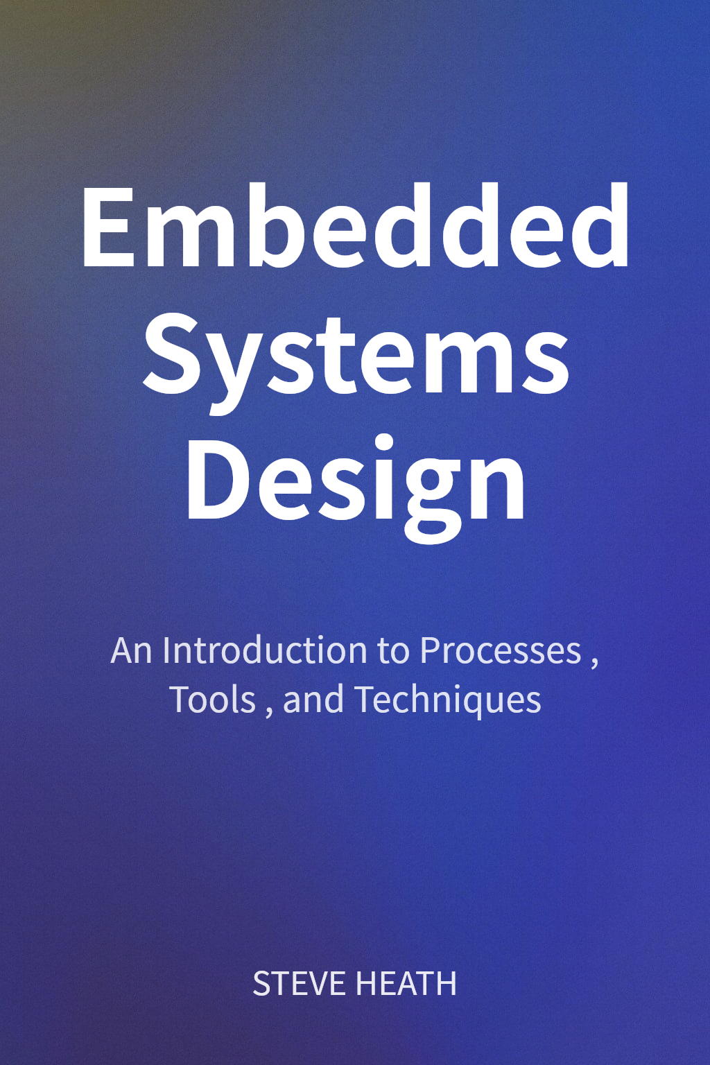 Embedded Systems Design cover