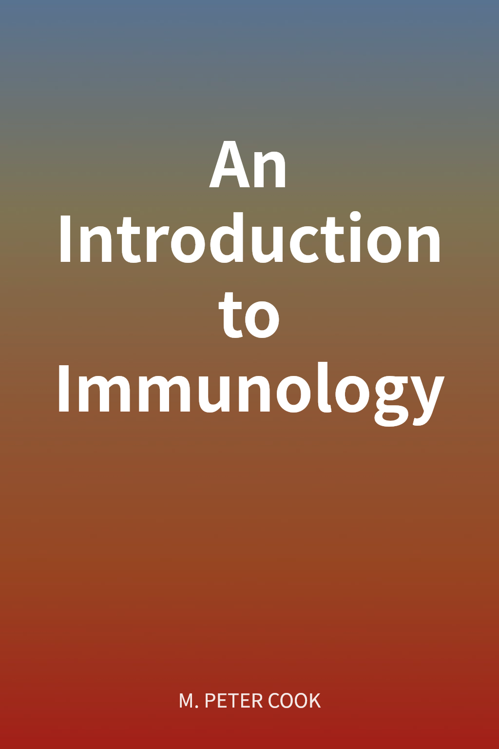 An Introduction to Immunology cover