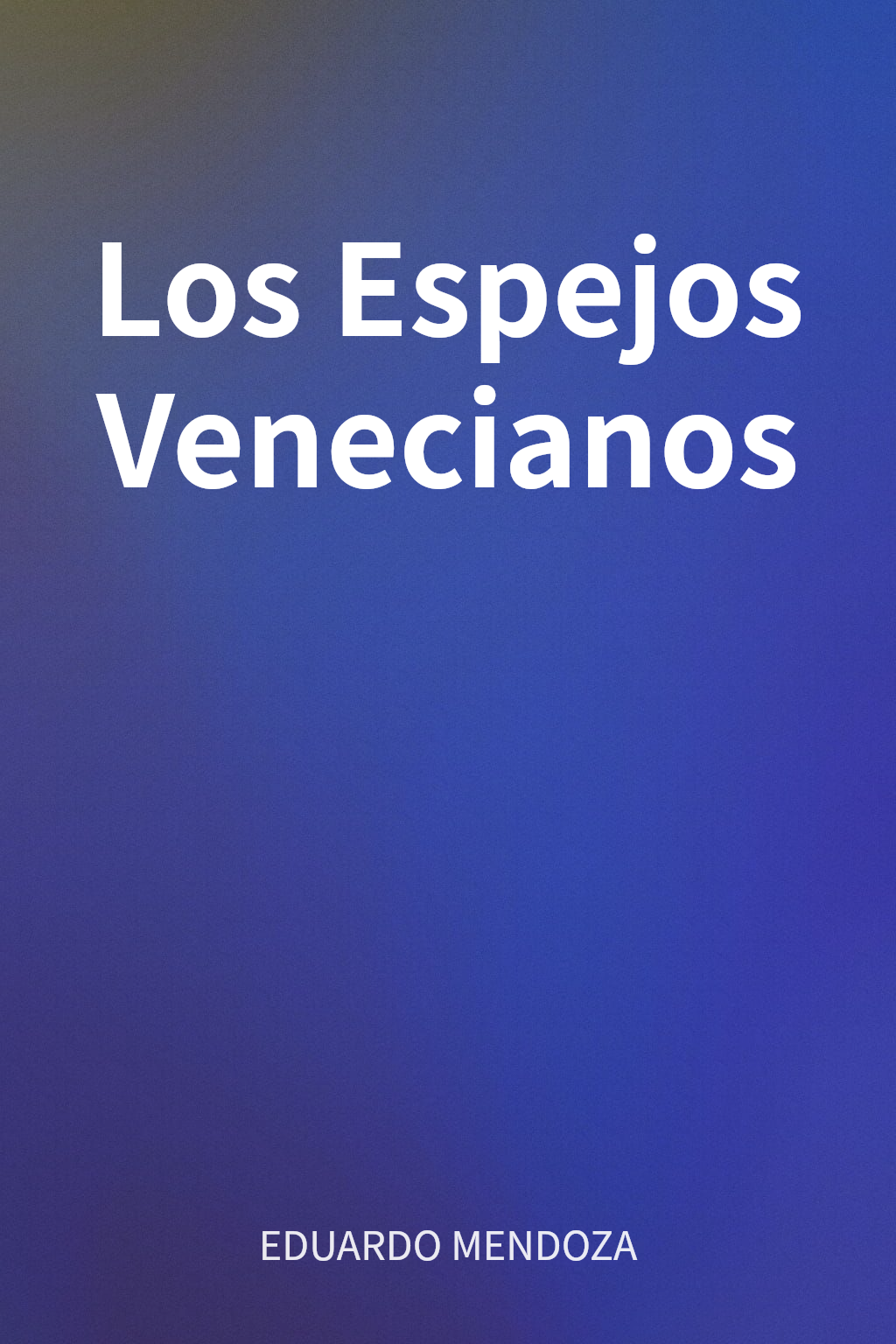 Los Espejos Venecianos cover