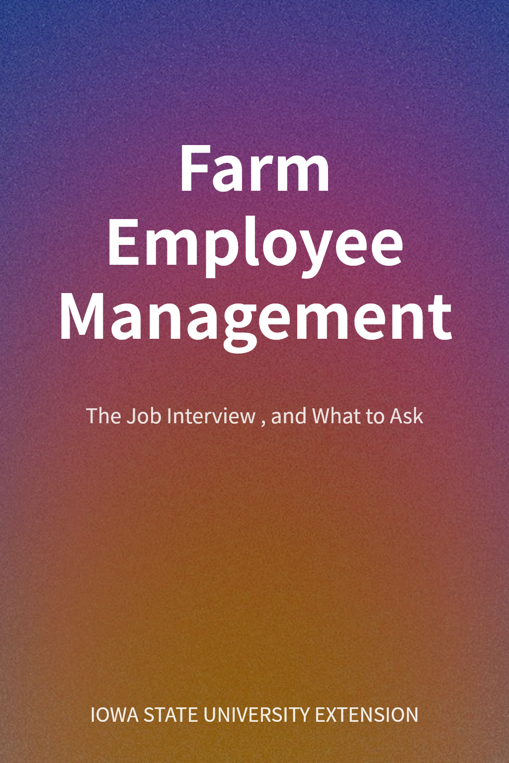 Farm Employee Management cover