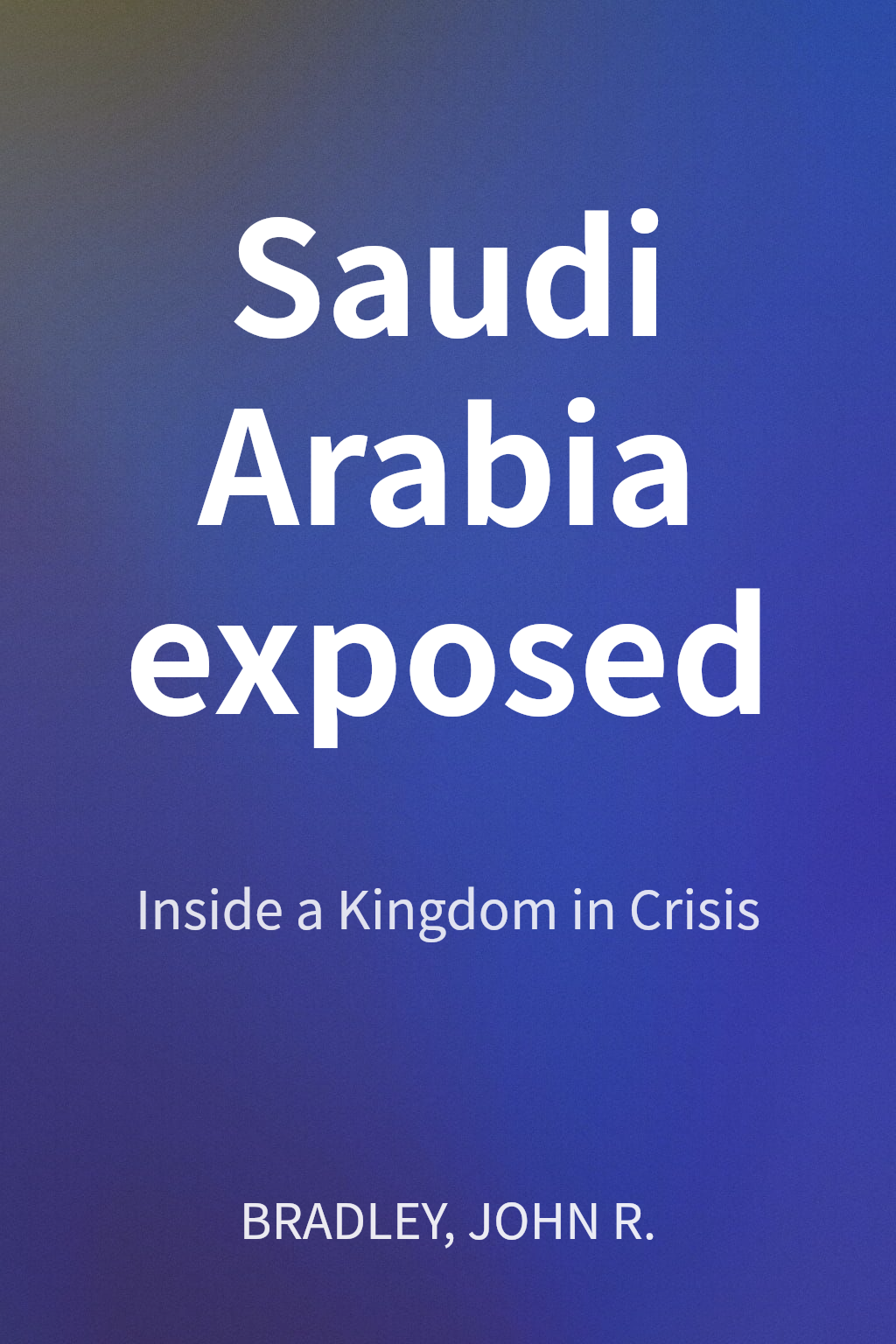 Saudi Arabia exposed cover
