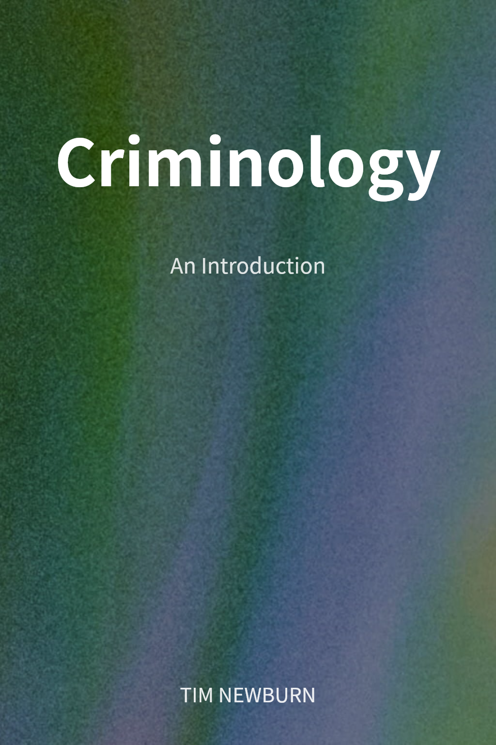 Criminology cover