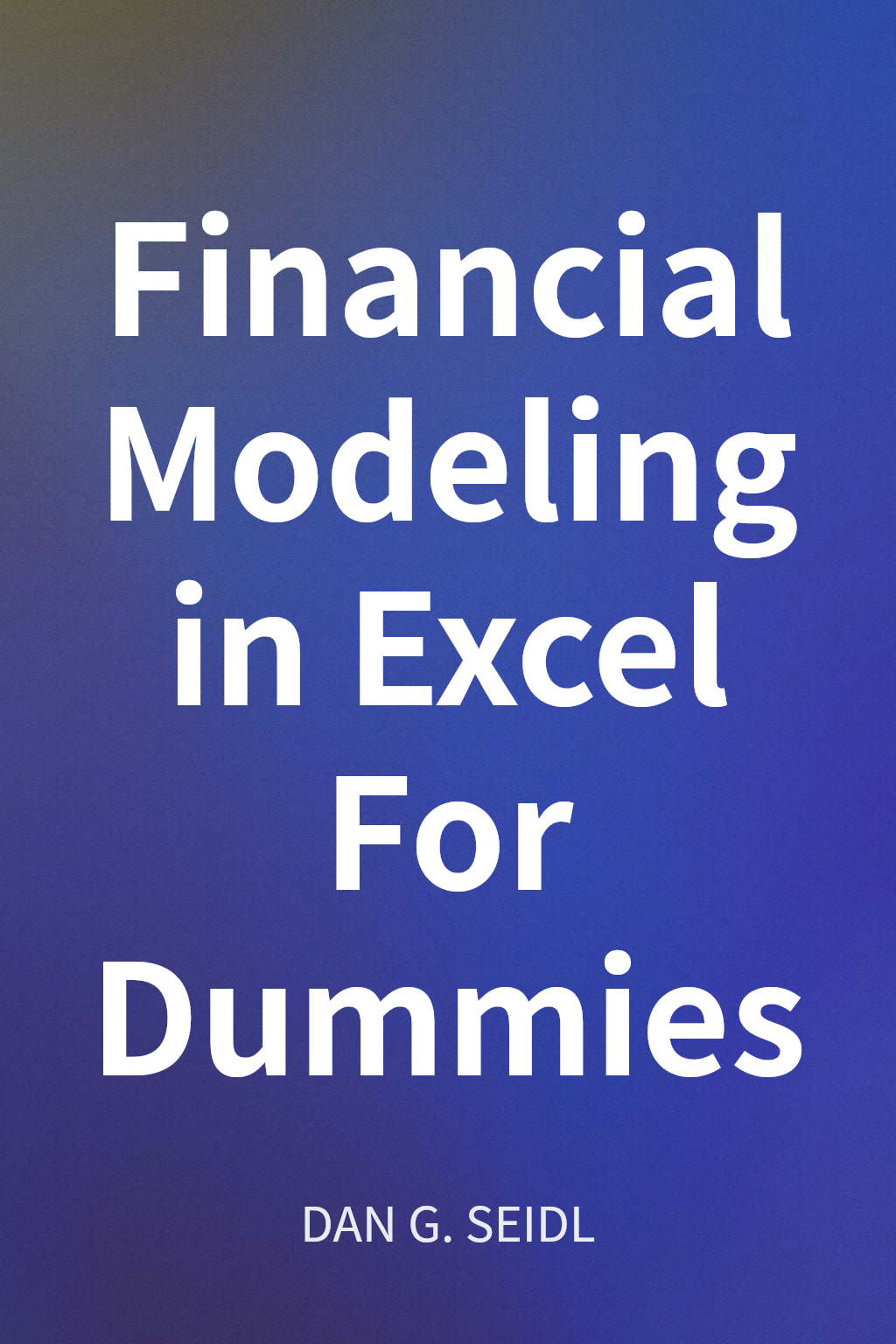 Financial Modeling in Excel For Dummies cover