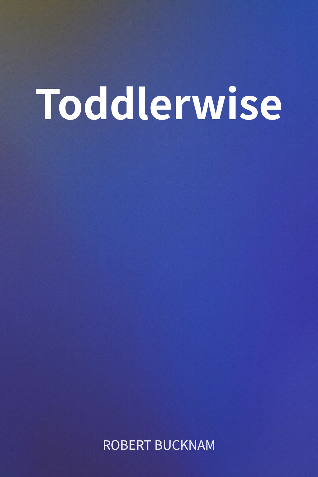 Toddlerwise cover