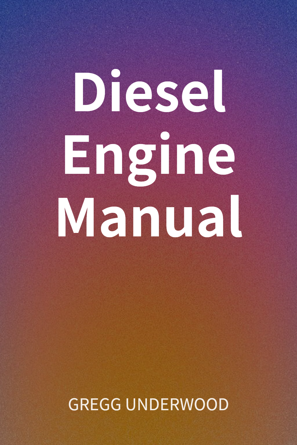 Diesel Engine Manual cover