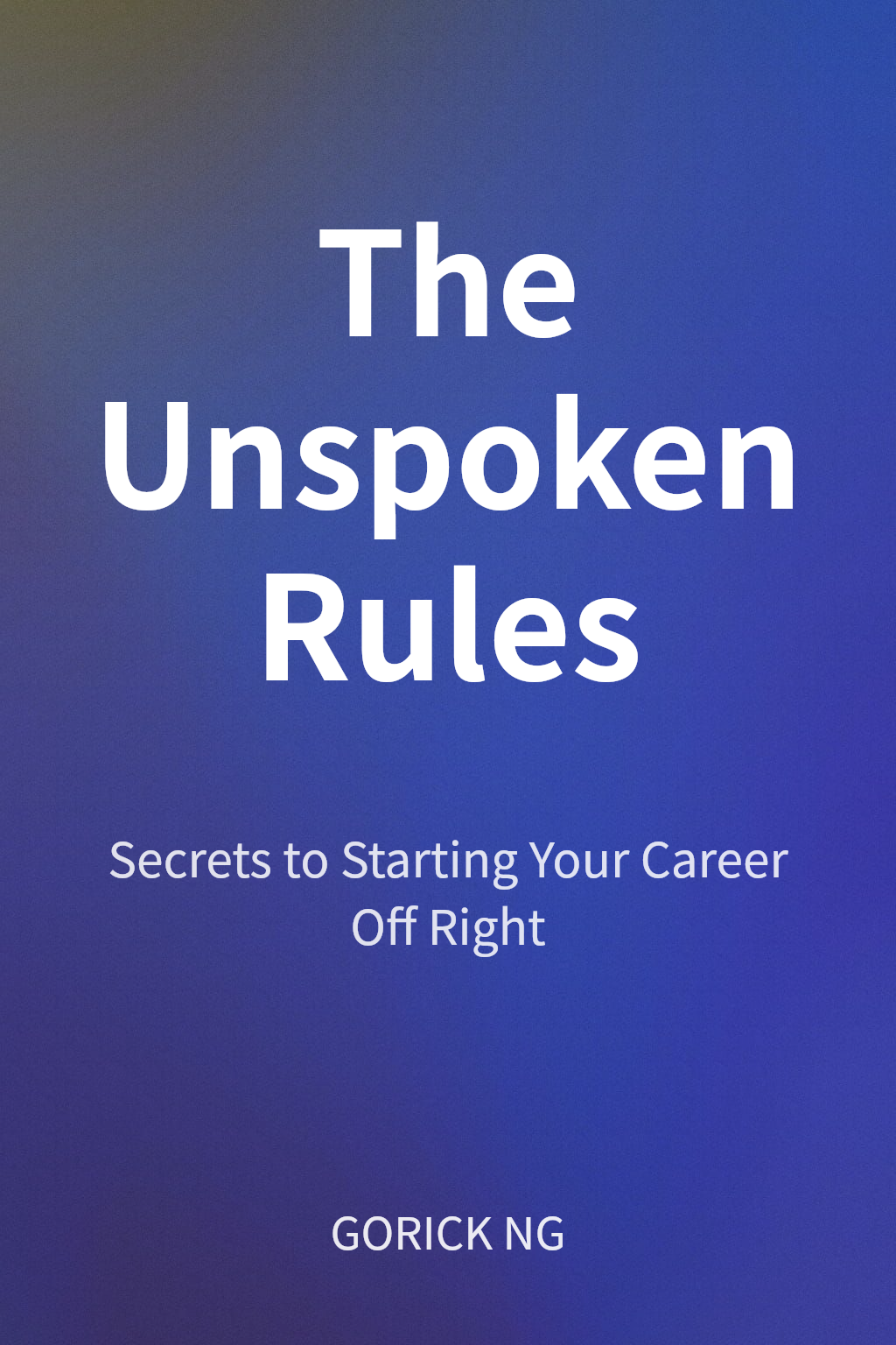 The Unspoken Rules cover