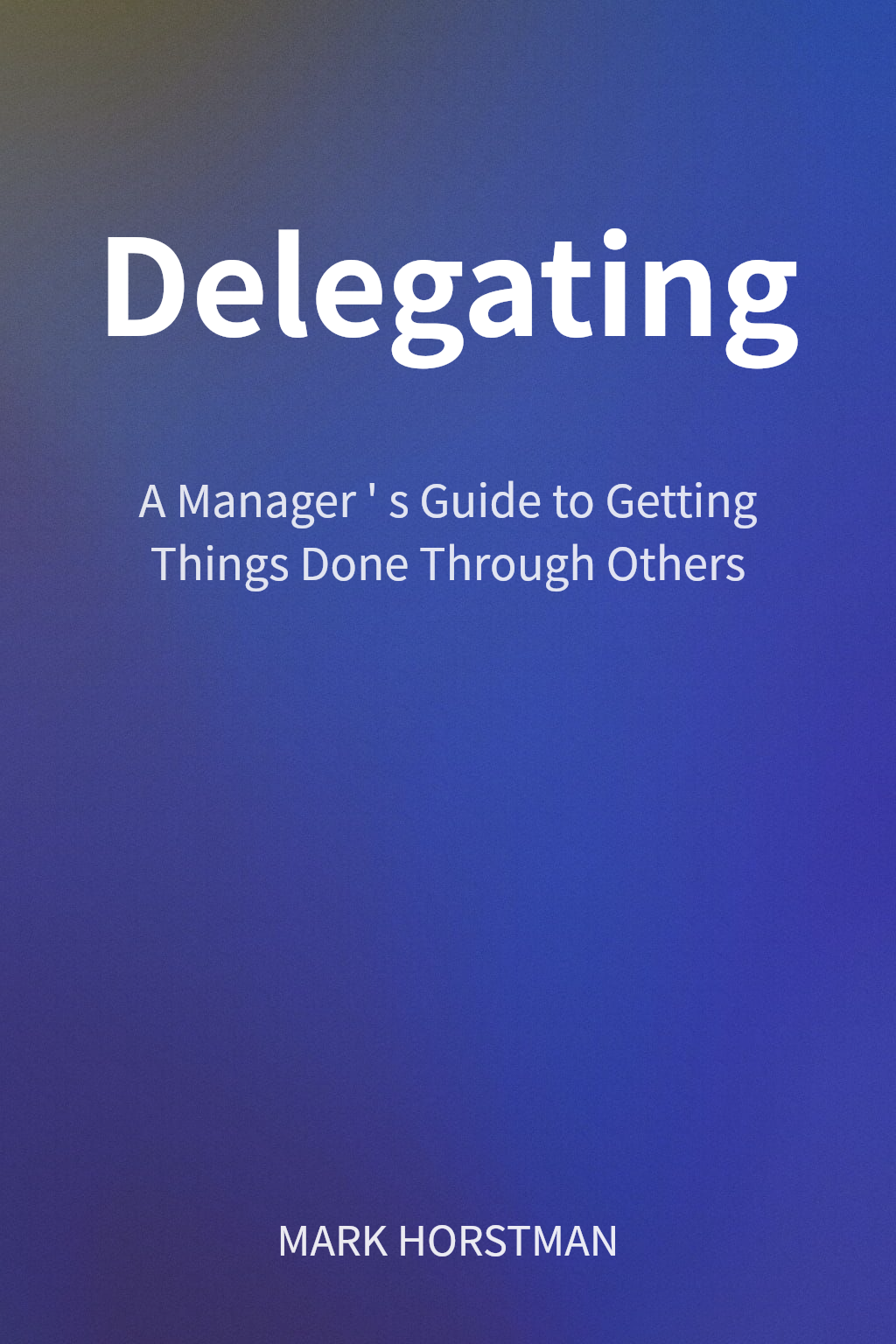 Delegating cover