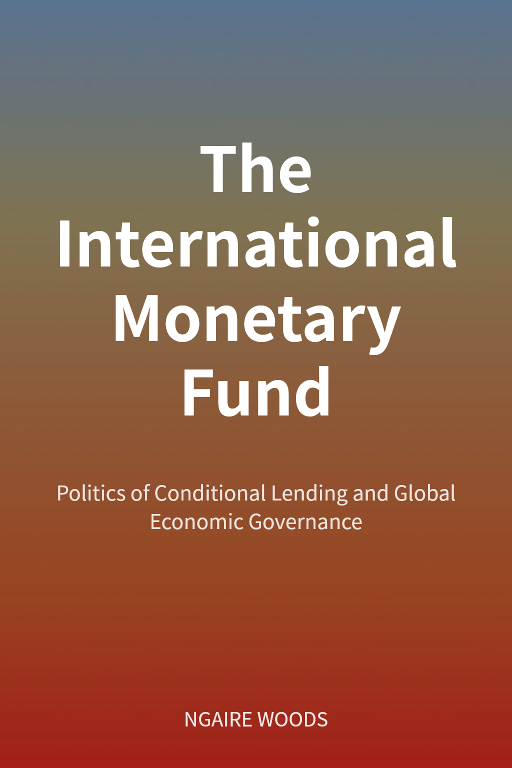 The International Monetary Fund cover