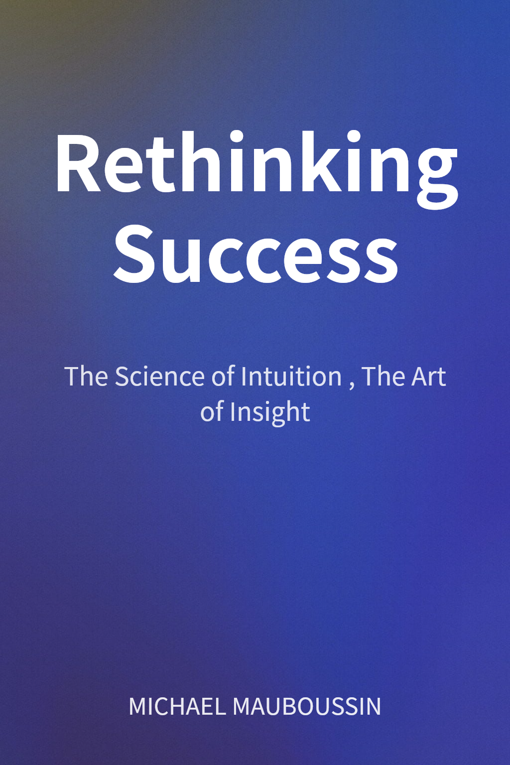 Rethinking Success cover